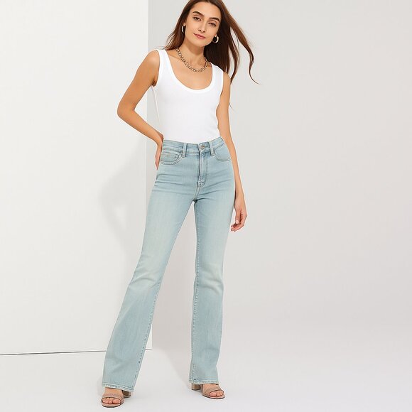 White House Black Market Denim - 2/$30 WHBM Outlet Skinny Flare Jeans Light Wash 4 #A0720